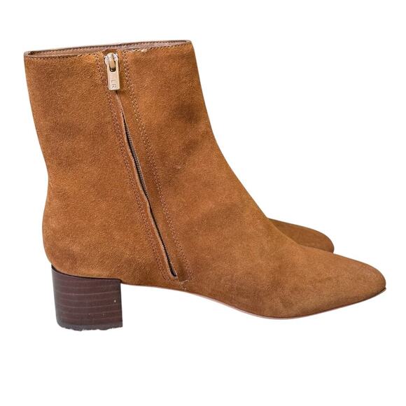Loeffler Randall Ginny 45mm Brown Suede Ankle Boots Size 6.5 - Picture 1 of 13